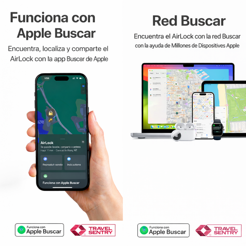 AirLock - Candado de viaje inteligente TSA contra pérdida
